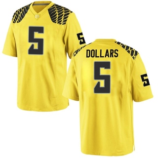 Sean Dollars Replica Gold Men's Oregon Ducks Football Jersey
